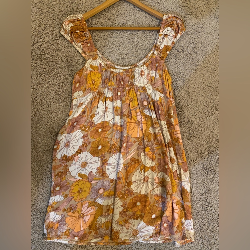 Volcom Floral Mini Babydoll Dress - Picture 2 of 2